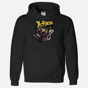 Brolic Army - X-ERCIZE HOODIE ( SWAN BLACK)